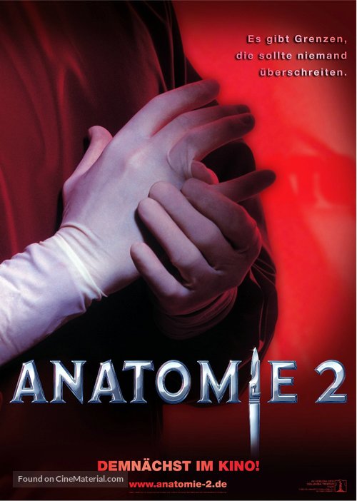 Anatomie 2 - German Movie Poster
