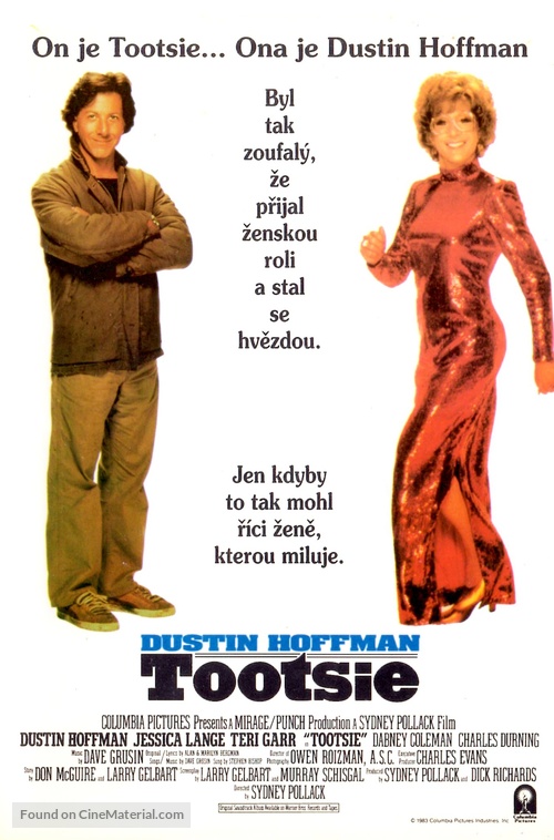 Tootsie - Czech VHS movie cover