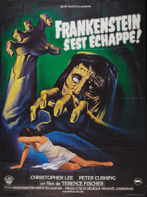 The Curse of Frankenstein - French Movie Poster