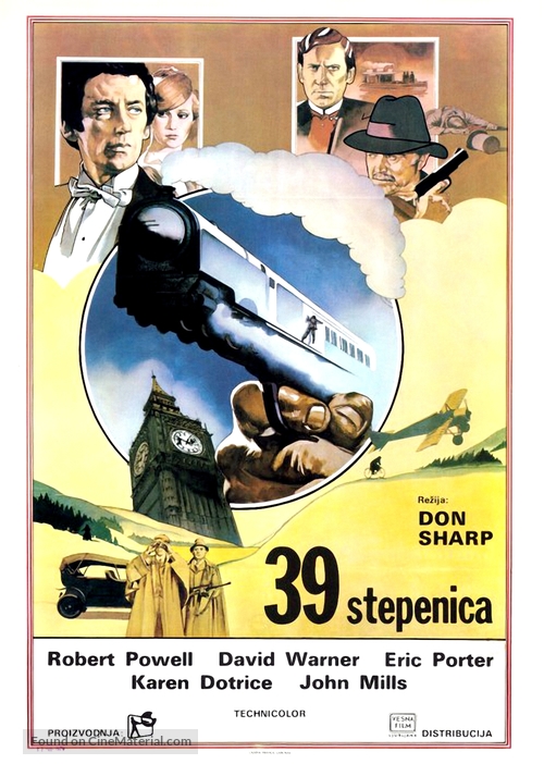 The Thirty Nine Steps - Croatian Movie Poster