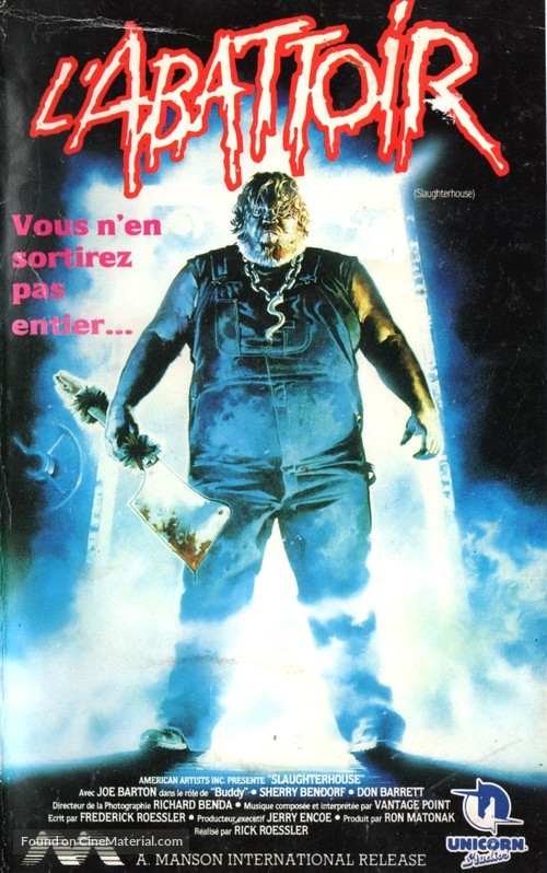 Slaughterhouse - French VHS movie cover