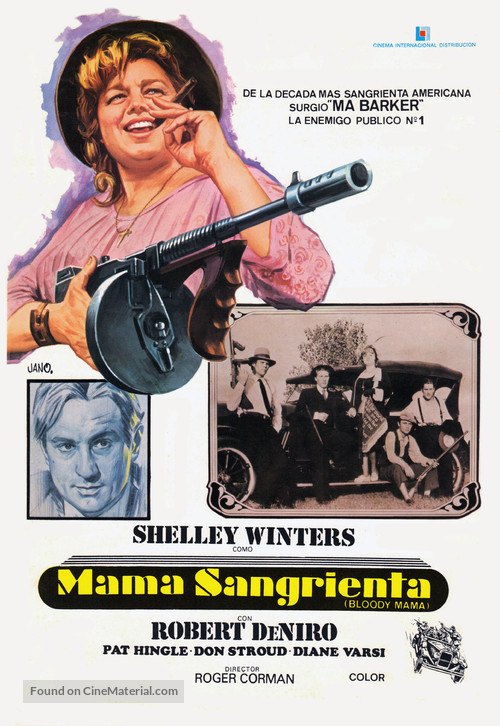 Bloody Mama - Spanish Movie Poster