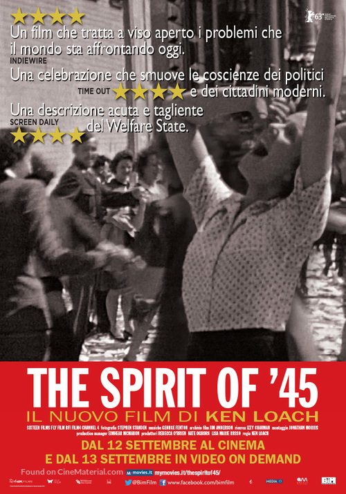 The Spirit of &#039;45 - Italian Movie Poster