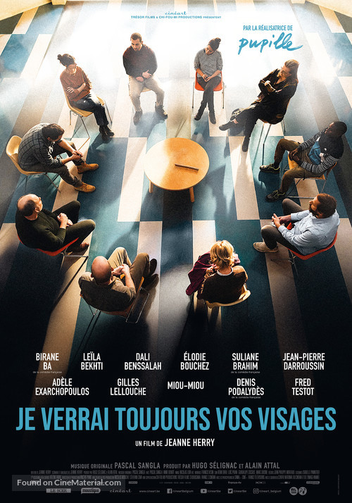 Je verrai toujours vos visages - Belgian Movie Poster