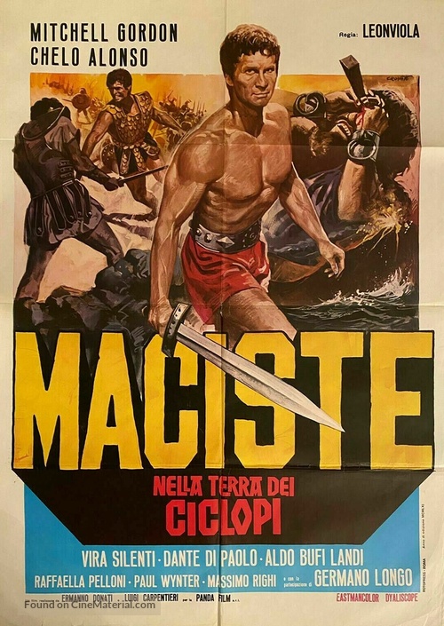 Maciste nella terra dei ciclopi - Italian Movie Poster