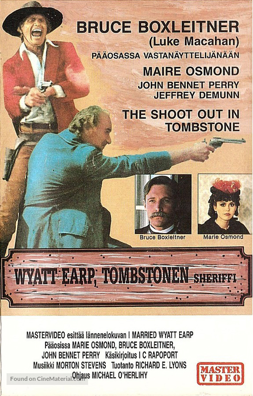 I Married Wyatt Earp - Finnish VHS movie cover