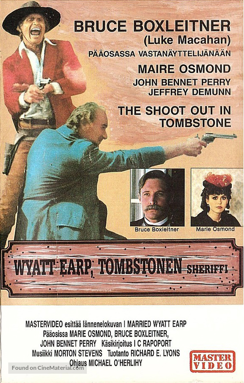 I Married Wyatt Earp - Finnish VHS movie cover