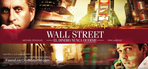 Wall Street: Money Never Sleeps - Colombian Movie Poster