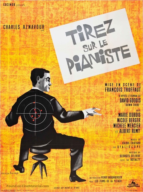 Tirez sur le pianiste - French Movie Poster
