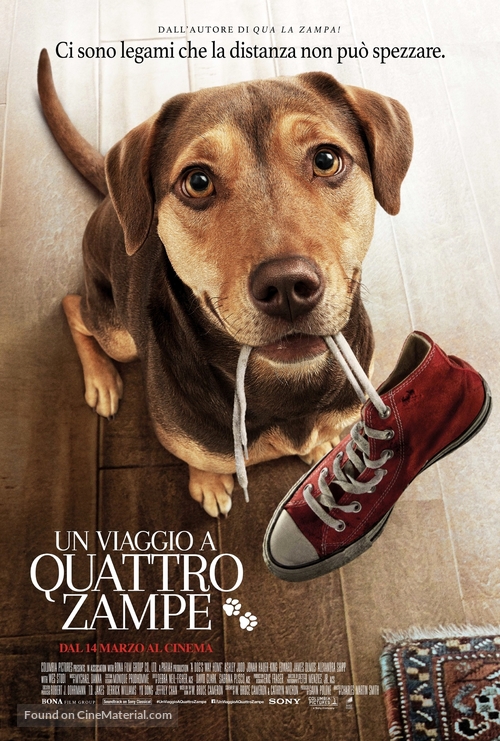 A Dog&#039;s Way Home - Italian Movie Poster