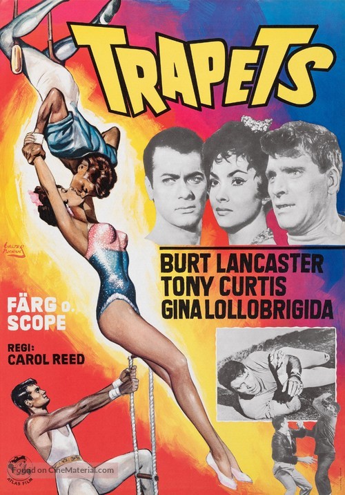 Trapeze - Swedish Movie Poster