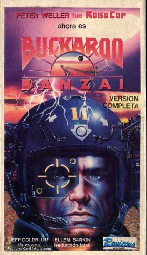 The Adventures of Buckaroo Banzai Across the 8th Dimension - Argentinian VHS movie cover