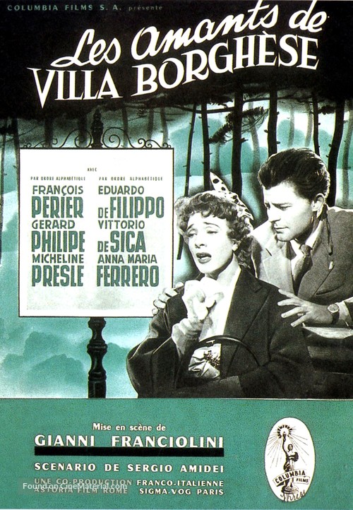 Villa Borghese - French Movie Poster