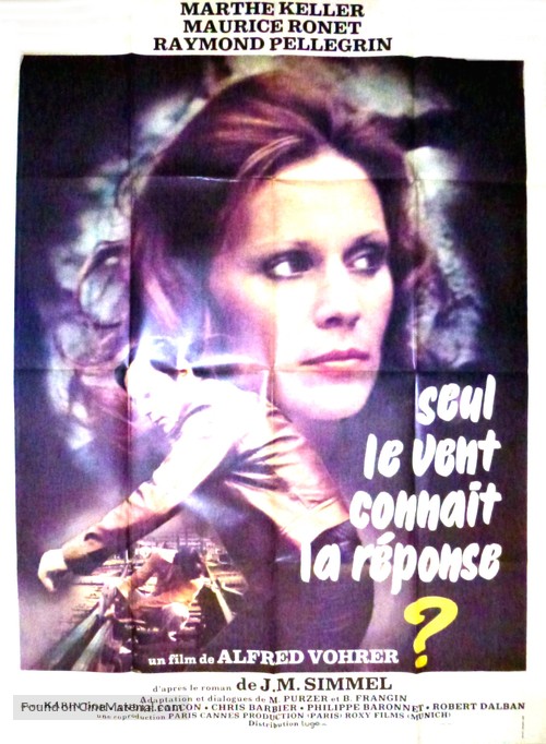 Antwort kennt nur der Wind, Die - French Movie Poster