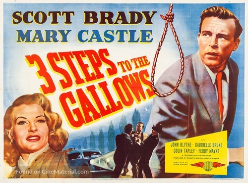 Three Steps to the Gallows - British Movie Poster