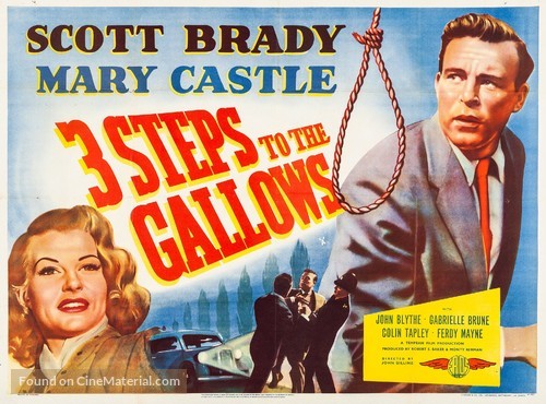 Three Steps to the Gallows - British Movie Poster