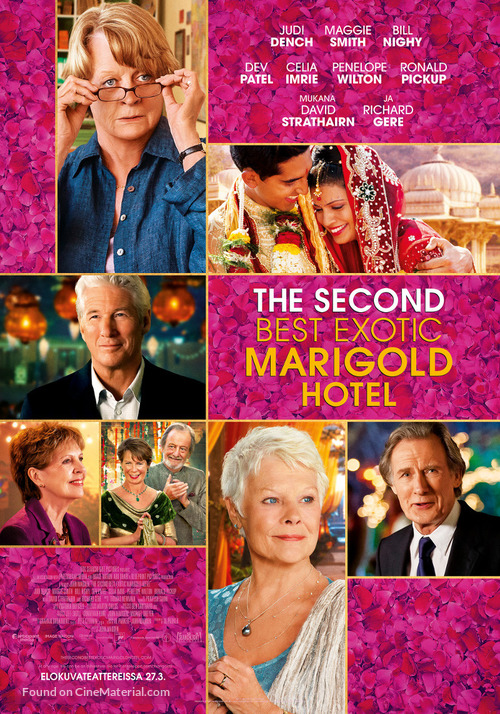 The Second Best Exotic Marigold Hotel - Finnish Movie Poster