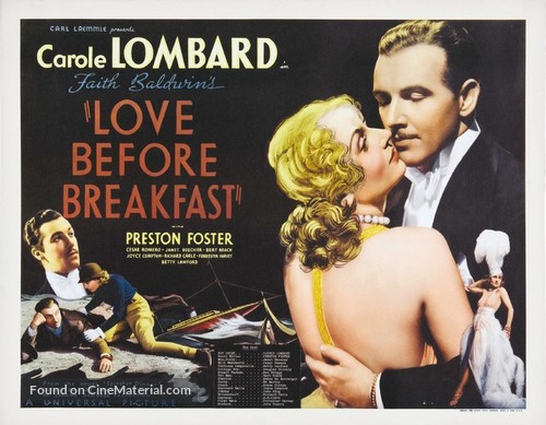 Love Before Breakfast - Theatrical movie poster