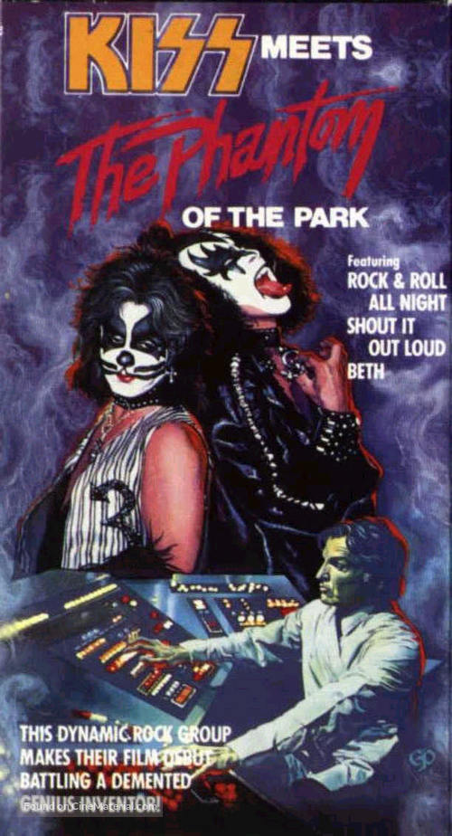 KISS Meets the Phantom of the Park - VHS movie cover
