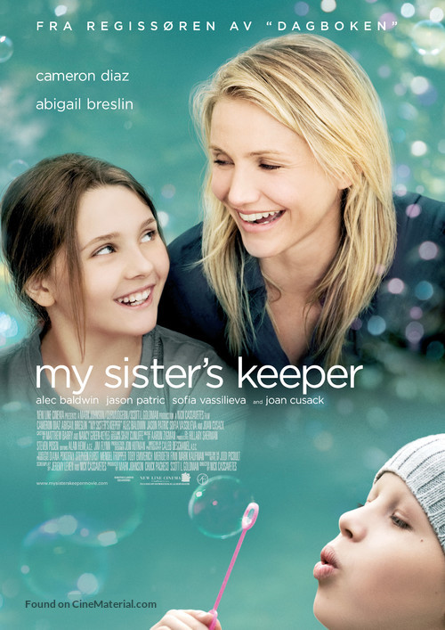 My Sister&#039;s Keeper - Norwegian Movie Poster