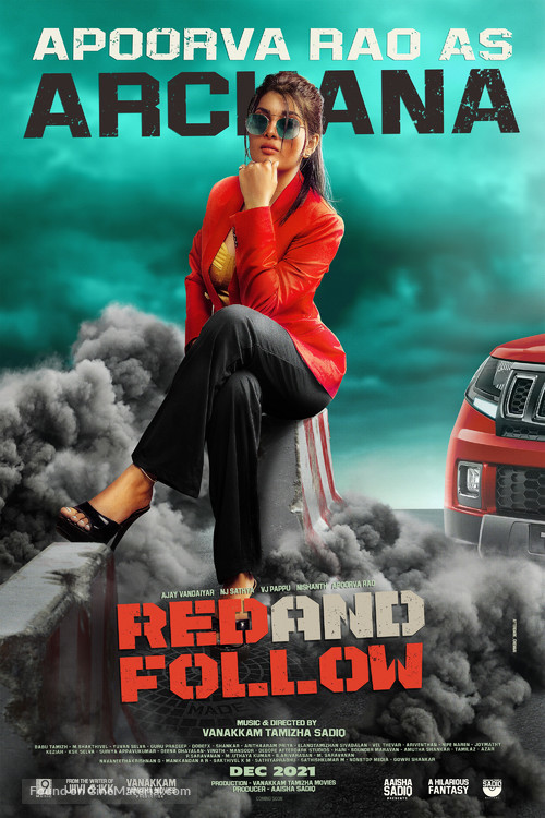 Red and Follow - Indian Movie Poster