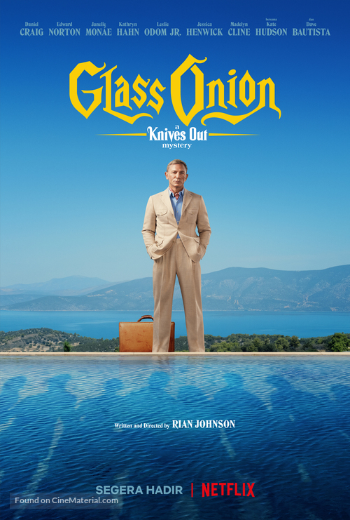 Glass Onion: A Knives Out Mystery - Indonesian Movie Poster