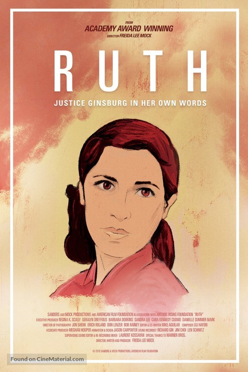 RUTH - Justice Ginsburg in her own Words - Movie Poster