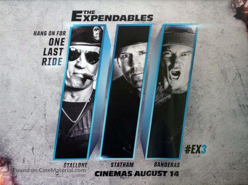 The Expendables 3 - British Movie Poster