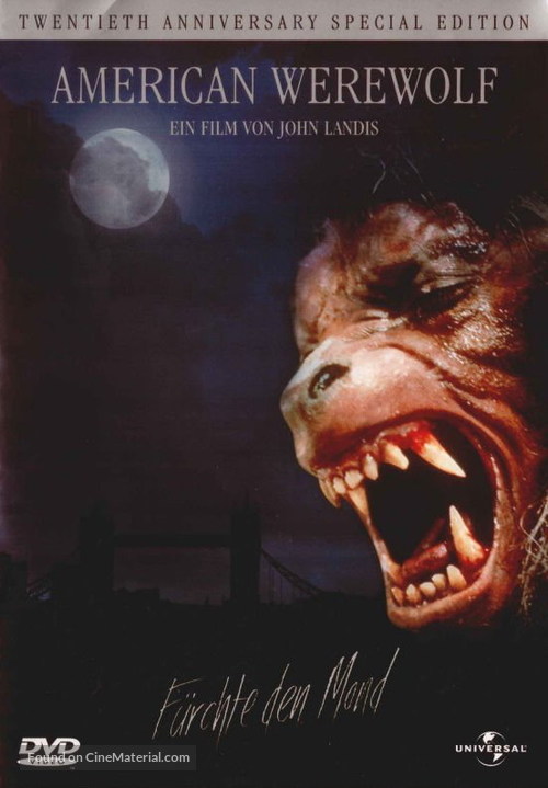 An American Werewolf in London - German DVD movie cover