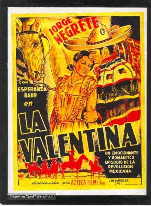 Valentina, La - Mexican Movie Poster