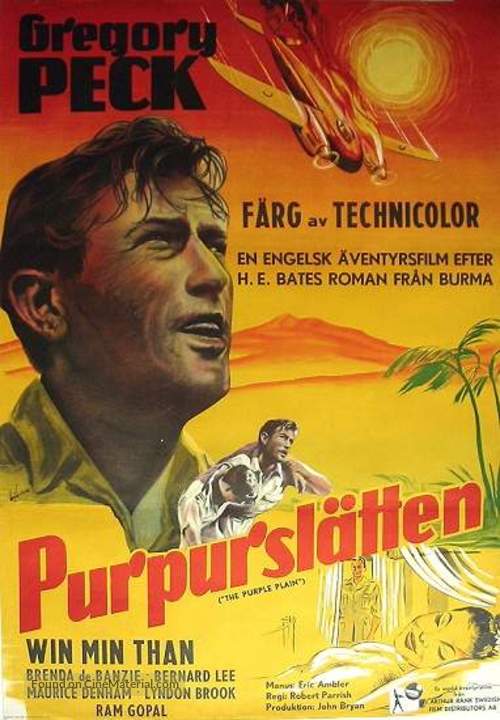 The Purple Plain - Swedish Movie Poster