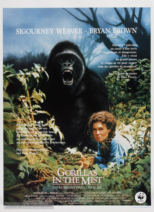 Gorillas in the Mist: The Story of Dian Fossey - Belgian Movie Poster