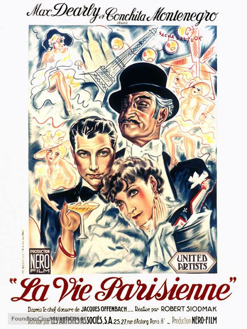 La vie parisienne - French Movie Poster