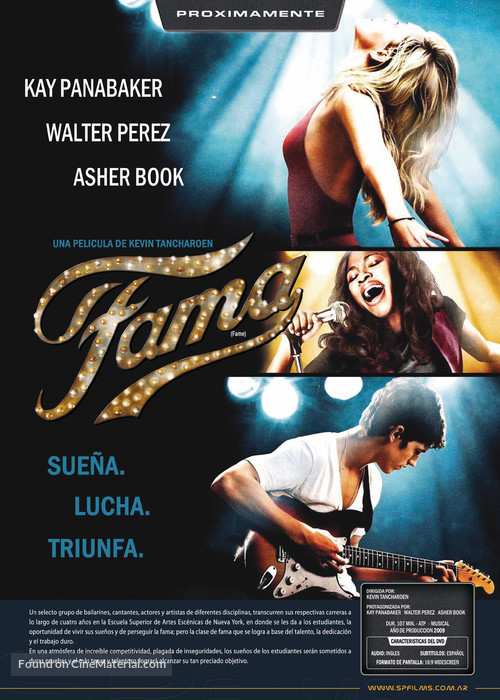 Fame - Argentinian Movie Poster