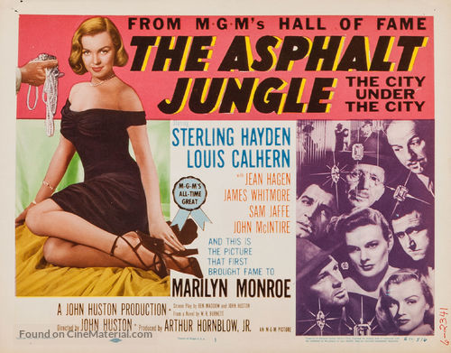 The Asphalt Jungle - Re-release movie poster