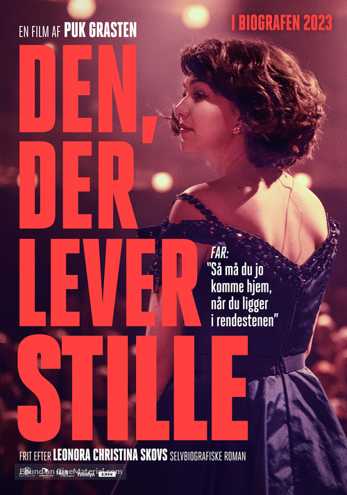 Den, der lever stille - Danish Movie Poster