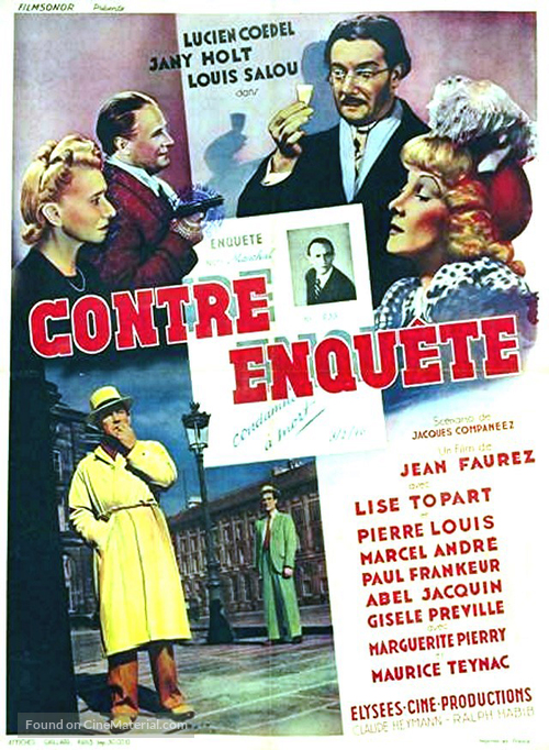 Contre-enqu&ecirc;te - French Movie Poster