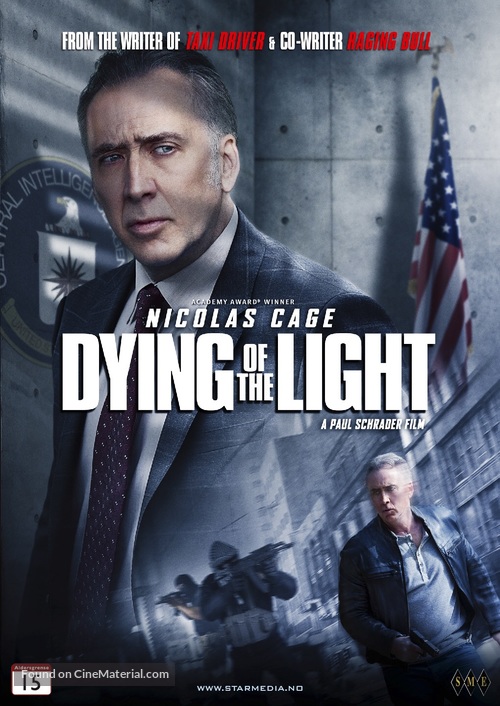 The Dying of the Light - Norwegian DVD movie cover