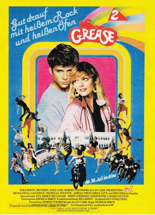 Grease 2 - German Movie Poster