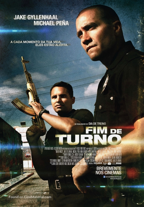 End of Watch - Portuguese Movie Poster