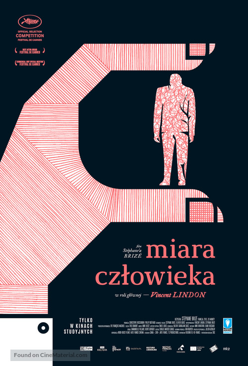 La loi du march&eacute; - Polish Movie Poster