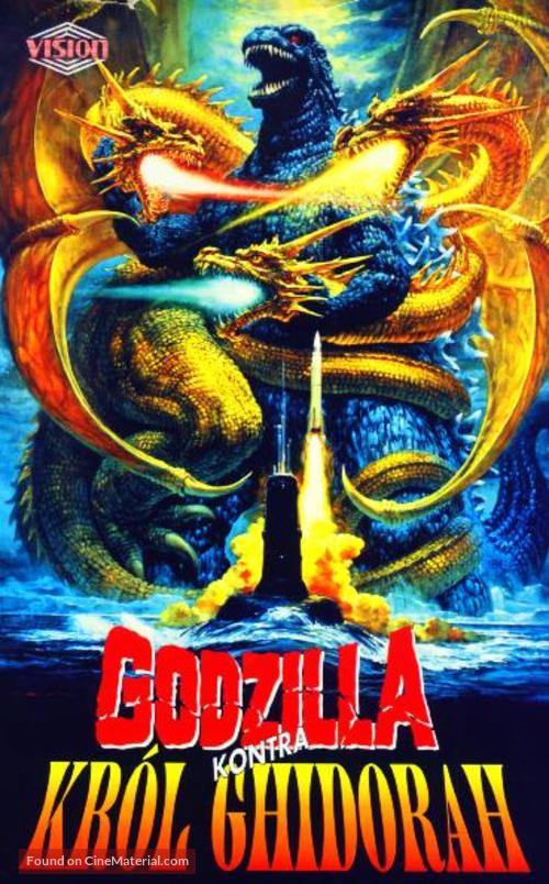 Gojira tai Kingu Gidor&acirc; - Polish VHS movie cover