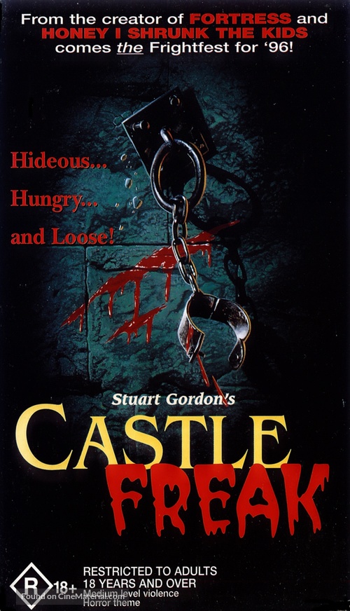Castle Freak - Australian VHS movie cover