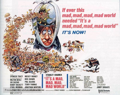 It&#039;s a Mad Mad Mad Mad World - Movie Poster