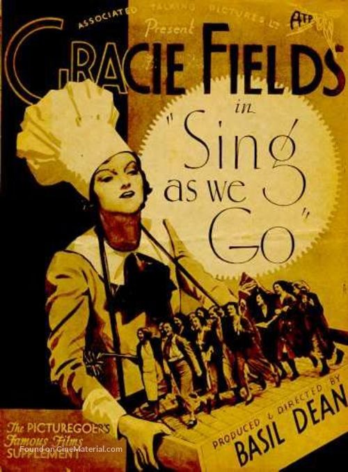 Sing As We Go! - British Movie Poster