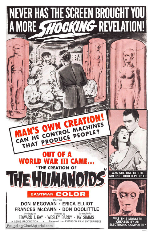 The Creation of the Humanoids - Movie Poster