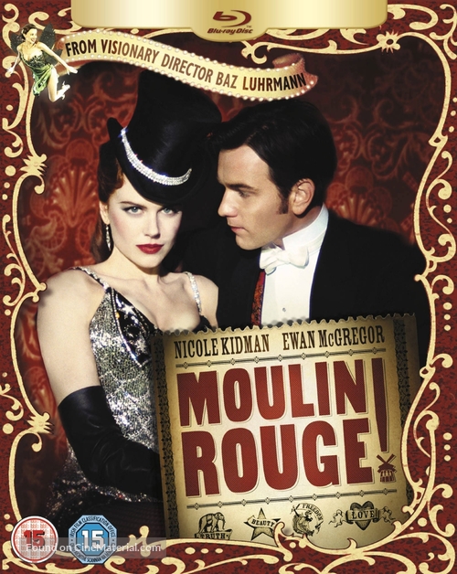 Moulin Rouge - British Blu-Ray movie cover