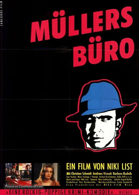 Mullers Buro 1986 German Movie Poster