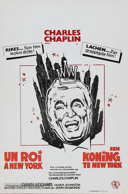 A King in New York - Belgian Movie Poster