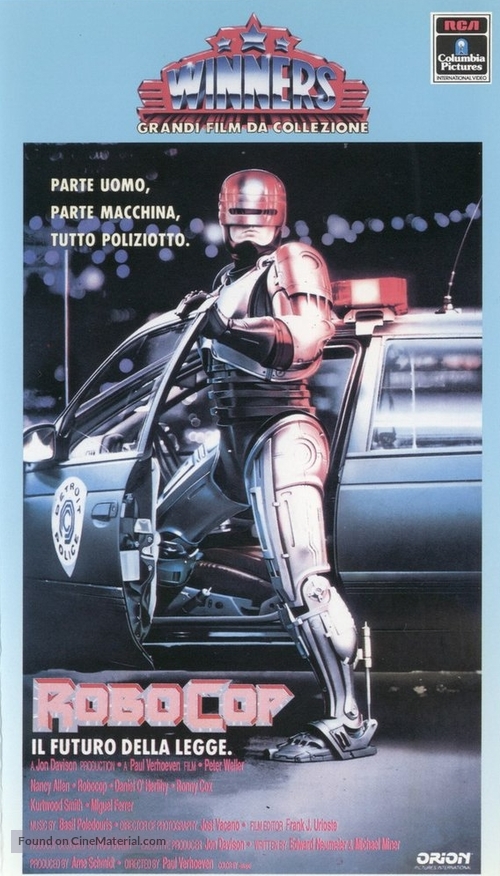 RoboCop - Italian VHS movie cover